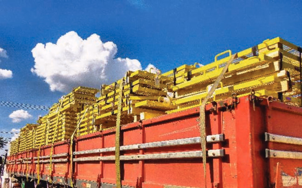 Corrimão industrial em aço galvanizado